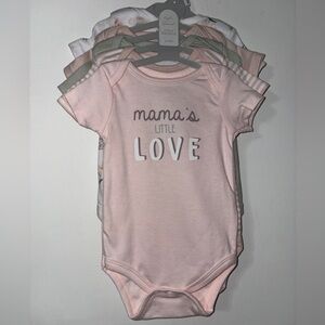 Kyle & Deena Baby Bodysuits (Girl's), 5 Piece NWT 6-9 months